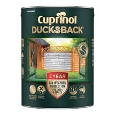 Image of Cuprinol 5 Year Ducksback Garden Shed & Fence Paint 5L All Colours