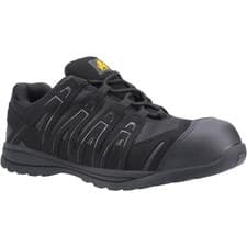 Image of Amblers S1P black composite toe/midsole work safety trainers shoes FS40C
