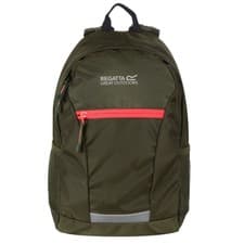 Image of Regatta Jaxon III Backpack (10 Litres)One Size Cypress Green/Diva Pink RG3256