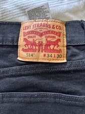 Image of Levi's 514 Men's Jeans Regular Straight Fit, Black