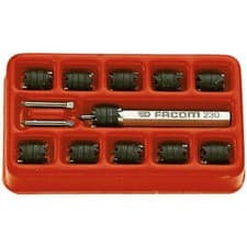 Image of Facom 13 Piece Spot Weld Cutter Drill Bit Set