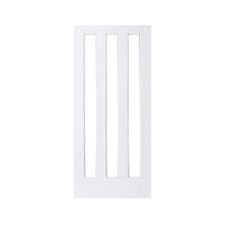 Image of internal door white primed aston 3 light clear or frosted glass white primed