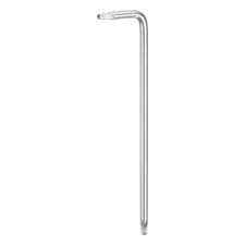 Image of T9 Long Arm Tamper Proof Torx Wrench Star Keys S2 Steel Chrome Coated Surface