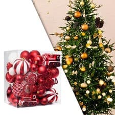Image of 65x Xmas Decor Christmas Baubles Craft Decorative Christmas Tree Decorations for