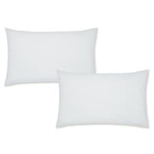 Image of Catherine Lansfield 180TC Easy Iron Percale Fitted Or Flat Sheet Or P/Case White