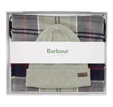 Image of Barbour Men's Hat And Scarf Gift Set Galingale MGS0079TN11 Gray