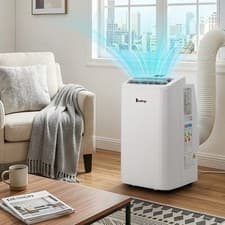 Image of 5-in-1 12000 BTU Portable Air Conditioner Air Cooling Heating Fan Dehumidifier