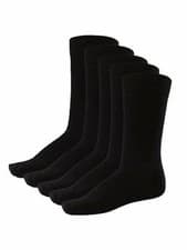 Image of Jack Jones Mens 5 Pairs Design Socks Smart Cotton Work Everyday Plain One Sizes