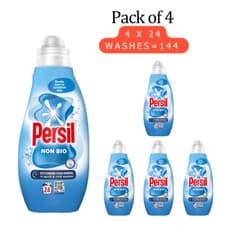 Image of Persil Bio Non Bio Laundry Washing Liquid Detergent, Pack of 4 x24 Washes, 648ml