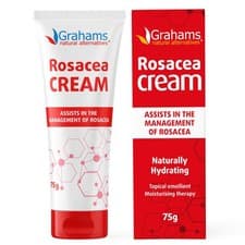 Image of Grahams Natural Rosacea Cream - Clinically Proven 75 g (Pack of 1), White 