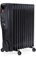 Image of Pro Breeze 2500W Oil Filled Electric Radiator - Portable Heater - Timer - Safety