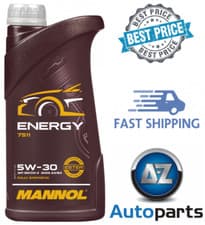 Image of Mannol Energy 5W30 Fully Synthetic Engine Oil SN/CH-4 ACEA A3/B4 WSS-M2C913-B 1L