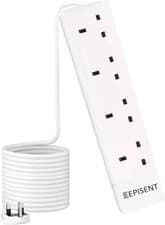 Image of 4 Way Extension Lead with Cable 13A 250V White Multi Socket Mains UK Plug Powers