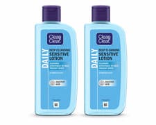 Image of Clean & Clear Deep Cleansing Lotion for Sensitive Skin, 200 ml (Pack of 2) | UK