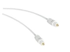 Image of Slim Toslink Optical Audio Cable SPDIF LWL Digital Cable (White) 0.5m To 15m