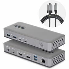 Image of StarTech Dual-Monitor USB-C Dock 4K 60Hz HDMI 100W PD 1GbE Driverless