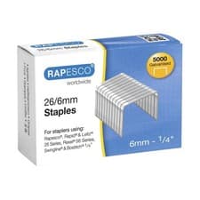 Image of Rapesco 26/6mm Staples Galvanised Chisel Point (Pack of 5000) S11662Z3