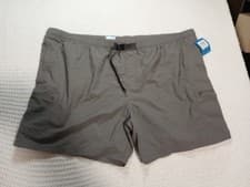 Image of Columbia Mountaindale Shorts Mens 6X Gray Omni Shade 58 inch Elastic Waist  NEW