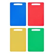 Image of Chef Aid Multi Colour Chopping Board Set, 35cm x 25cm (Pack of 4), Multi-pack