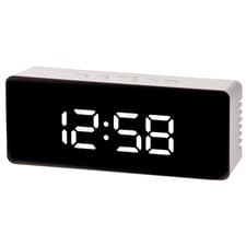 Image of Acctim Medina Digital Alarm Clock Crescendo Alarm Temperature LED Display White