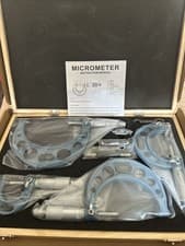 Image of Micrometer External Set of 4 0-100mm New Unused. In Original Box