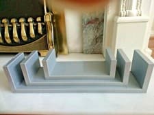 Image of Set of 3 U Shape Floating Wall Shelves Shelf Storage Display White Black Oak