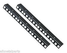Image of 6U PAIR OF RACK STRIP RAILS MADE FROM 1.2mm MILD STEEL 24.2mm x 19.2mm