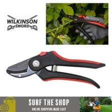 Image of Wilkinson Sword Anvil Secateur Pruners with High Carbon Steel Blade - 1111128WF