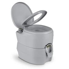 Image of Portable Toilet with 20 L Detachable Waste Tank-Dark Grey