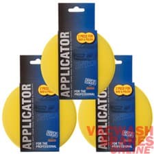 Image of 3 PACKS OF FOAM POLISH & WAX APPLICATOR PADS - VALETING - DETAIL - DRESSINGS