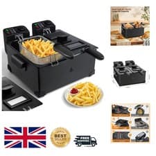 Image of High-Performance 6L Stainless Steel Deep Fryer with Viewing Window & Baskets