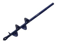Image of Faithfull Earth Auger Drill Bit 40 x 220mm For fence posts boreholes FAIEA40220