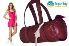 Image of New NIKE HERITAGE 1972 Vintage Roll Compact Shoulder Bag Snakeskin Effect