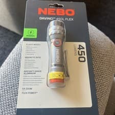 Image of Nebo DAVINCI 450L Flex 450 Lumen Flashlight Waterproof rechargeable Torch (UK)
