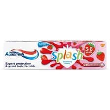 Image of Aquafresh Kids Splash Strawberry Toothpaste 50ml