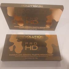 Image of REVOLUTION PRO HD CAMOUFLAGE 2 CREAM 8 SHADES CONCEAL PALETTE MEDIUM DARK/FONCE