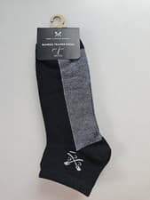 Image of Crew Clothing Trainer Socks 3 Pack Bamboo One Size Adults Grey Black Blue BNWT 