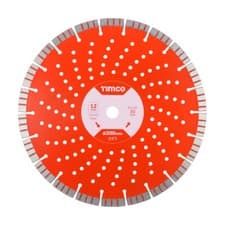 Image of Timco Premium Diamond Blade Cut Edge Concrete Brick Turbo Segments Various Sizes