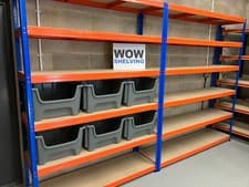 Image of WOW400kg Warehouse Racking Shelving Extra Heavy Duty Storage Garage Workshop New