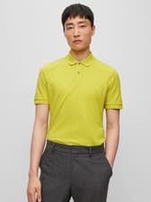 Image of BOSS Mens Bright Green Pallas Polo Shirt