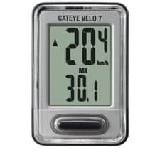 Image of CatEye Velo 7 Wired Cycle Computer: GREY