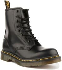 Image of Dr. Martens 1460 Smooth Leather 8 Eyelet Women's Ankle Boot Black Size UK 3 - 12
