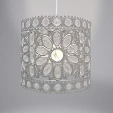 Image of Antique Flower Gem Pendant Light Shade Fitting Modern Decoration Home Lights