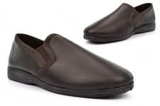 Image of Mens Slippers Slip On Slipper Size 6 Boys Slippers Genuine Leather Slippers