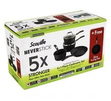 Image of Scoville Neverstick 4 Plus 1 Piece Cookware Set ✅️🔥