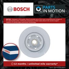 Image of 2x Brake Discs Pair Solid fits OPEL VIVARO B 1.6D Rear 14 to 19 280mm Set Bosch