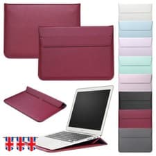 Image of Leather Sleeve Case Bag Cover For MacBook Air Pro 11 12 13.3 13.6 14 15 16 inch