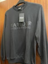 Image of Men’s Barbour International Half Zip Black Sweatshirt Size Small BNWT
