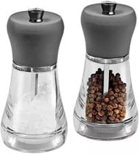 Image of Cole & Mason Napoli Salt & Pepper Grinder Mill Set Adjustable Grid Acrylic~