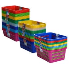 Image of Plastic Storage Baskets Office Home Kitchen Tidy Organiser Small/Medium/Large